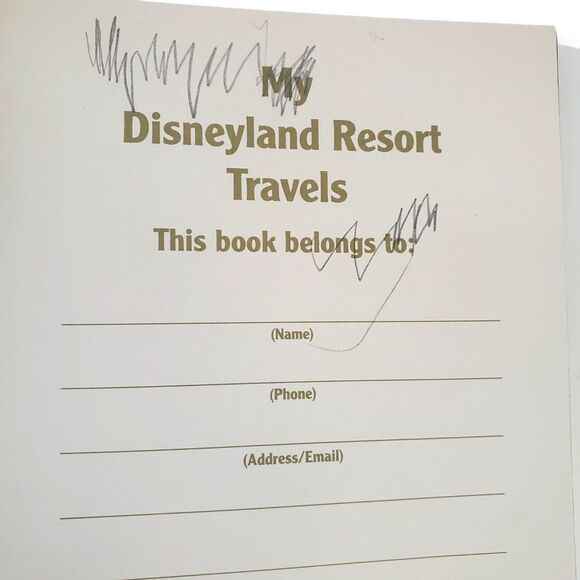 Disneyland Park Life Travel Journal 2020 Blank w/ Stickers Pandemic Era Rare - Picture 4 of 15